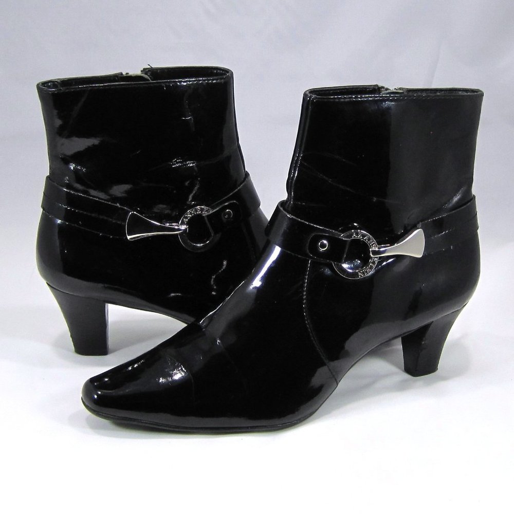 Anne Klein Blk iFlex GIBBS Ankle Booties Sz: 8M